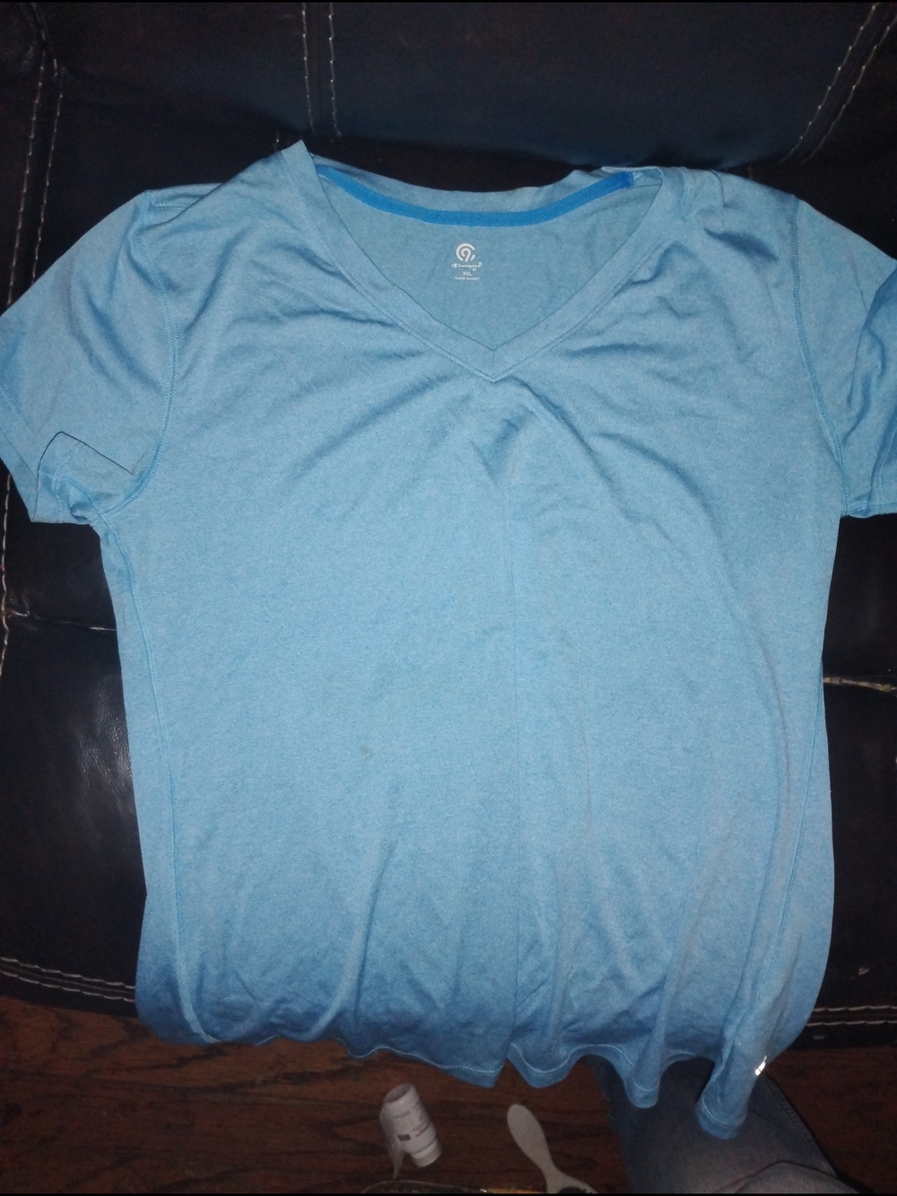 Champion Light Blue V-Neck T-Shirt